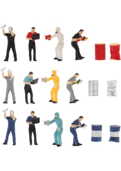 1/64 Kişi Aksiyon Figürleri, Plastik El Boyalı Minyatür Çiftçi Figürinler Mavi (Yurt Dışından) fırsatları