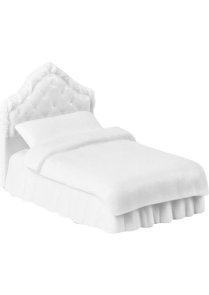 8 cm Minyatür Tek Kişilik Yatak Modeli Kiti, Dollhouse Mobilya Peri Bahçe Dekor (Yurt Dışından) modelleri