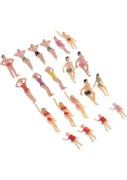 20X 1:50 Ölçekli Renkli Model Plaj Mayo Erkek Kadın Rakamlar Modeli Poz (Yurt Dışından) modelleri