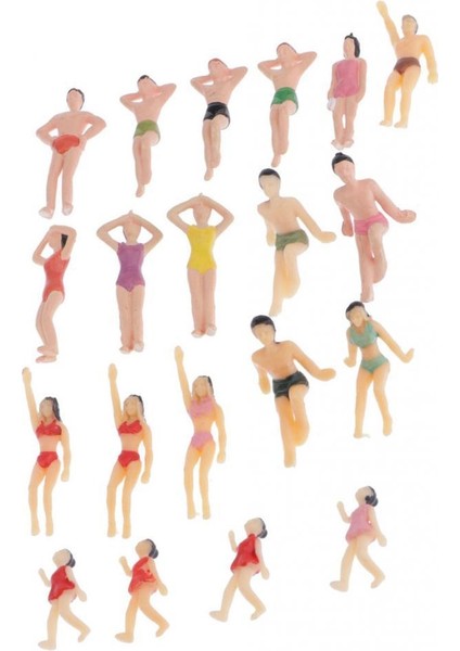 20X 1:50 Ölçekli Renkli Model Plaj Mayo Erkek Kadın Rakamlar Modeli Poz (Yurt Dışından) indirimleri