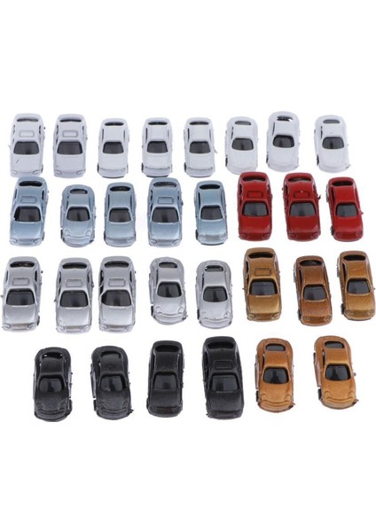 30 Boyalı Model Otomobil Araç Fit Z 1: 200 Ölçekli Arabalar Park Manzarası (Yurt Dışından) modelleri