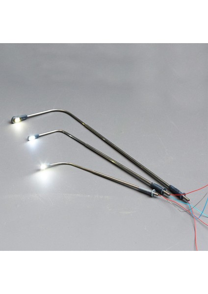 10'lu Model Demiryolu Lambası Sokak Lights Parlak Beyaz Işık Lampostları 7.5cm (Yurt Dışından)