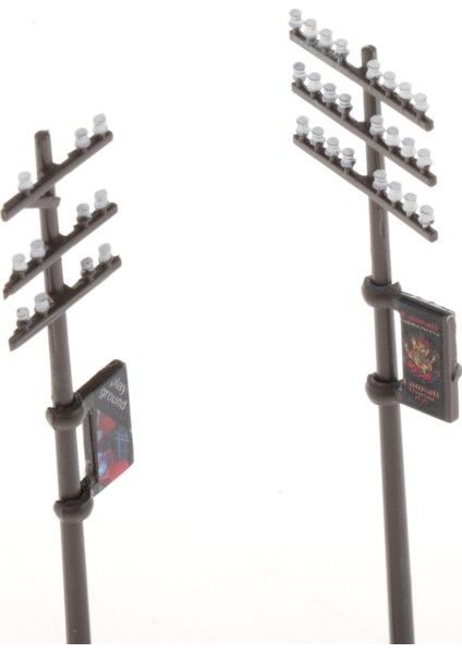 3 Adet 1/87 Ho Ölçekli Telefon Direkleri Tel Direkler Model Tren Park Sokak (Yurt Dışından)