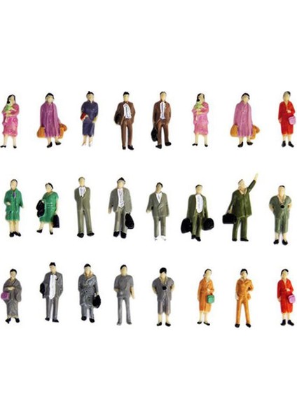 50 Adet 1/87 Ho Renkli Rakamlar Modeli Ayakta Demiryolu Düzeni Dekorasyon Modeli (Yurt Dışından) indirimleri