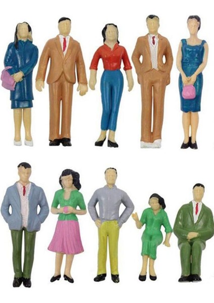 14 Adet 1:25 Ho Renkli Insanlar Minyatür Modeli Için Tren Düzeni Süsler Aksesuar (Yurt Dışından) fırsatları