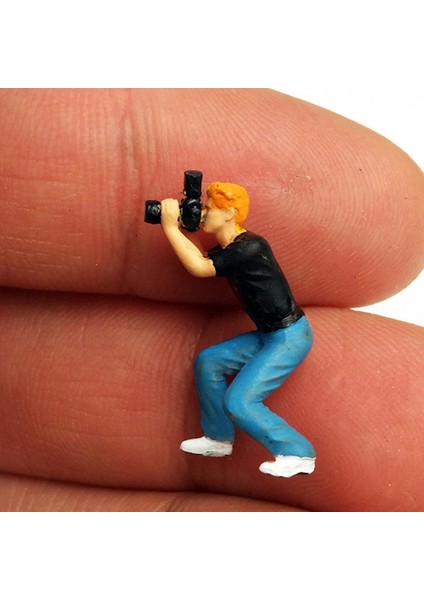 1:87 Boyalı Fotoğrafçı Insanlar Yol Düzeni Masaüstü Dekorasyon Koleksiyonları Siyah Yarım Squat (Yurt Dışından) indirimleri