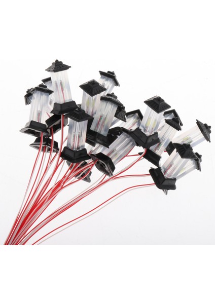 20 Adet Mini Tren Çim LED Işık Peyzaj Demiryolu 3 V Lamba Mesaj 1: 100 1: 500 (Yurt Dışından) modelleri