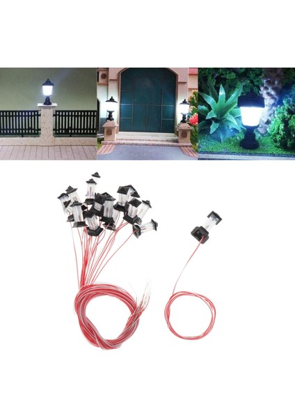 20 Adet Mini Tren Çim LED Işık Peyzaj Demiryolu 3 V Lamba Mesaj 1: 100 1: 500 (Yurt Dışından) fırsatları