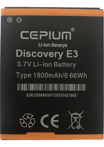 Discovery E3 Güçlendirilmiş Batarya
