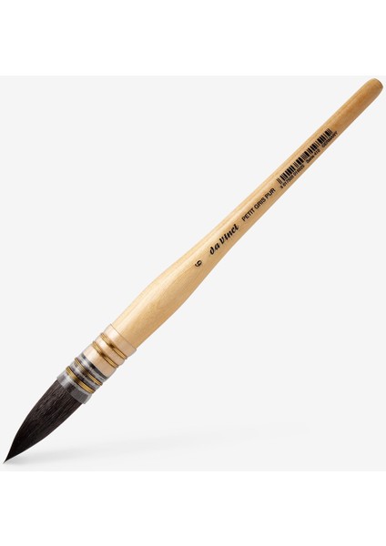 Mavi Rus Sincap Kılı Yuvarlak Sulu Boya Fırçası Seri 418 No6