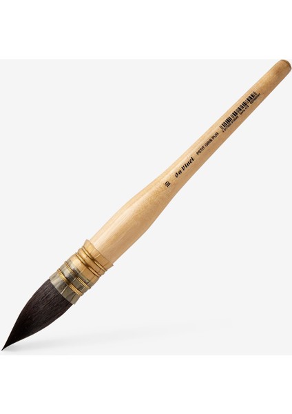 Mavi Rus Sincap Kılı Yuvarlak Sulu Boya Fırçası Seri 418 NO10