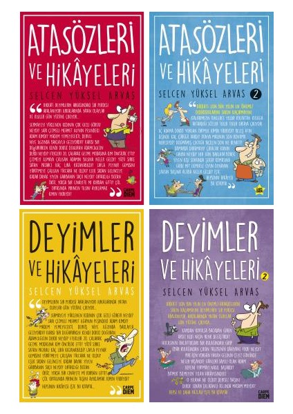 Atasözleri ve Hikayeleri + Deyimler ve Hikayeleri 4 Kitap Set - Selcen Yüksel Arvas