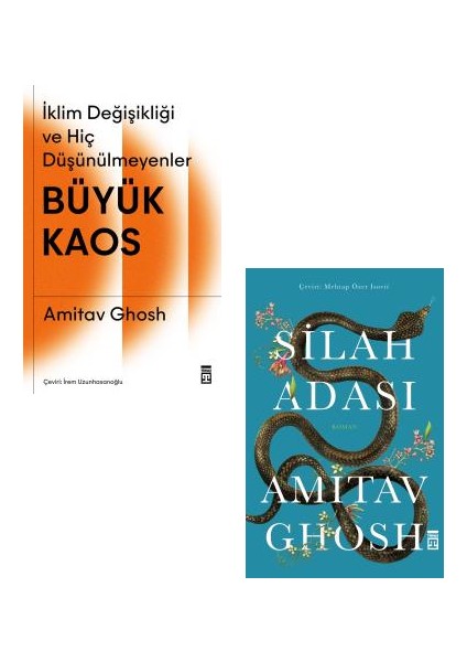 Büyük Kaos - Silah Adası - Amitav Ghosh - 2 Kitap Set