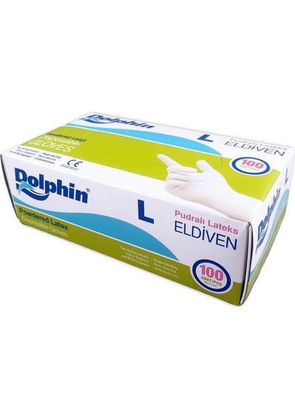 Pudralı Lateks Eldiven L Beden 100'lü 20 Kutu fiyatları
