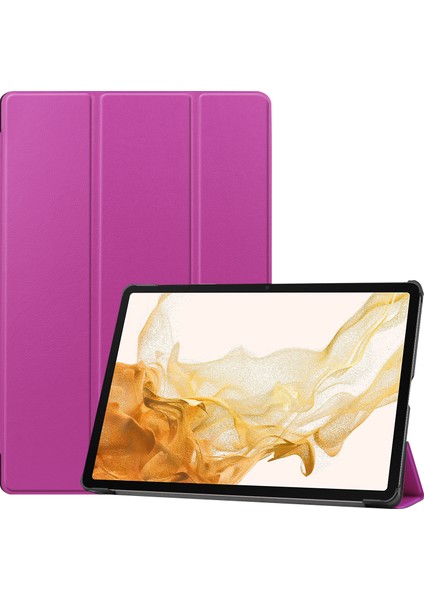 Samsung Galaxy Tab S8+ Plus Için Flip Tablet Kılıfı - Siyah (Yurt Dışından)