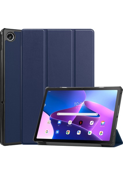 Lenovo Tab M10 Plus (Gen 3) Için Flip Tablet Kılıfı - Siyah (Yurt Dışından)