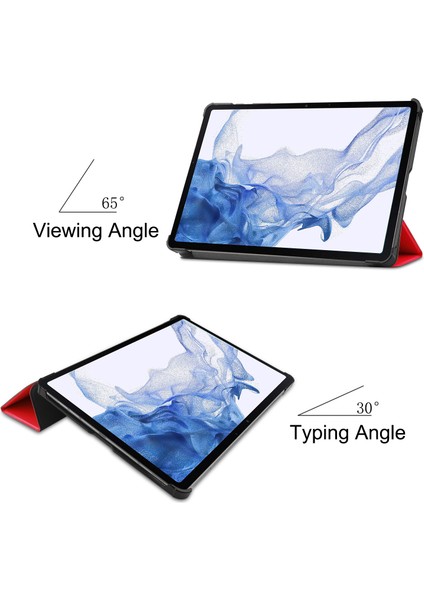 Samsung Galaxy Tab S8 11'' Için Flip Tablet Kılıfı - Siyah (Yurt Dışından)