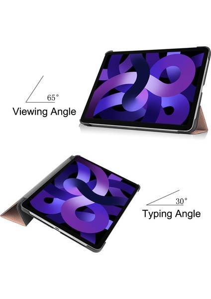 iPad Air (2022) Için Flip Tablet Kılıfı - Siyah (Yurt Dışından)