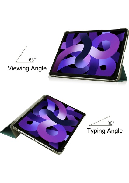 iPad Air (2022) Için Flip Tablet Kılıfı - Siyah (Yurt Dışından)