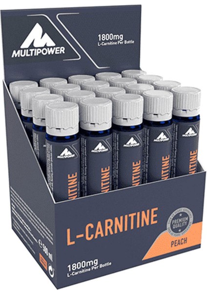 L-Carnitine Liquid Forte 1800 Mg 20 Ampul Şeftali Aromalı