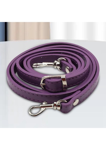 Omuz Torbası Kayış Yedek Pu Deri 1.2m Uzunluk Çapraz Bag Için Purple