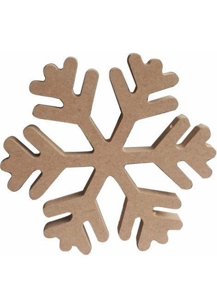 Dekoratif Kar Tanesi Ahşap Obje YB-109 18MM