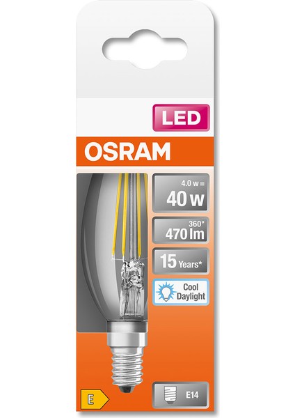 Led Clb40 4W Beyaz Işık E-14 470lm Ampul