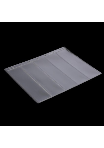 10 Adet / Paket Kağıt Para Pulları Albüm Kitap Temizle Pvc Gevşek Yaprak Sayfası - 5 Satır (Yurt Dışından)