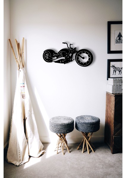 Dekoratif Chopper Motosiklet Metal Tablo (Small) modelleri