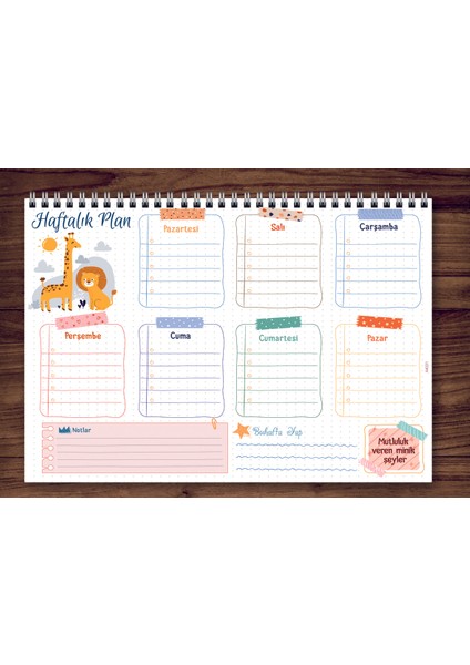 Express Planner A4 Haftalık Planlayıcı Animal 3