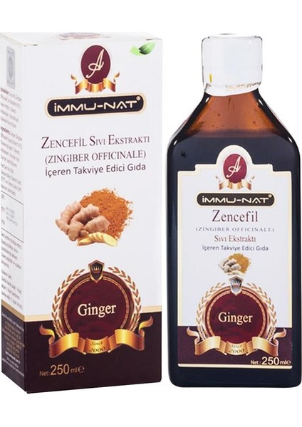 Immunat Zencefil Ekstraktı 250 ml Immu-Nat