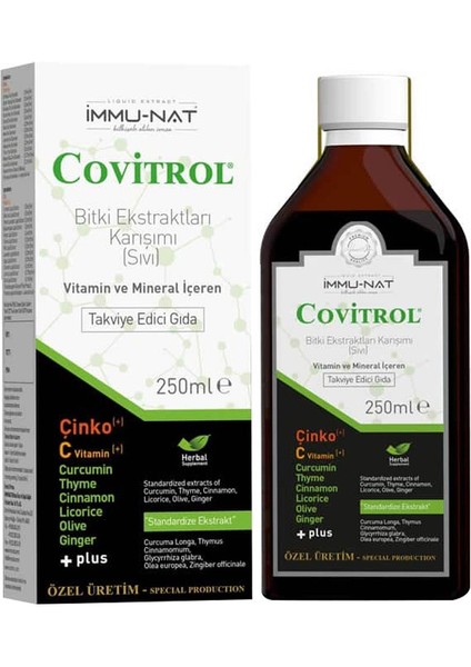 Immunat Covitrol Bitki Ekstraktları Karışımı 250 ml Immu-Nat