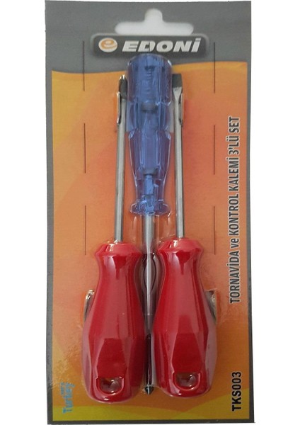 Edoni 3 Lü Tornavida Kontrol Kalemi TKS003