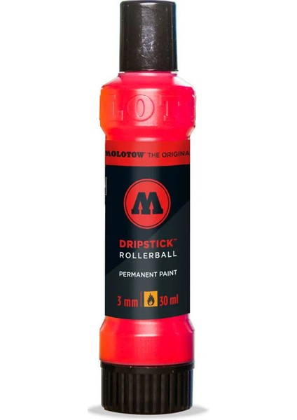 Dripstick Permanent Rollerball - 3mm - Traffic Red