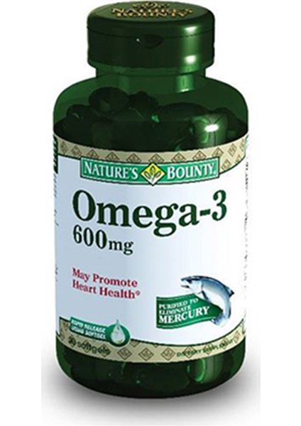 Ocean Omega-3 600 Mg 30 Kapsül (NBY101)