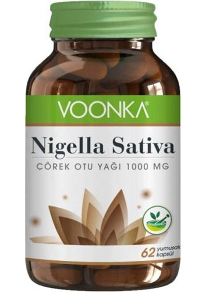 Nigella Sativa Çörek Otu Yağı 1000 Mg 62 Kapsül