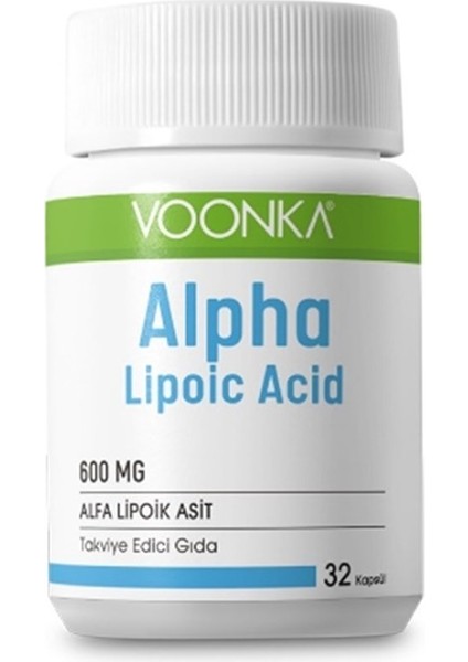 Alpha Lipoic Acid 600 Mg 32 Kapsül