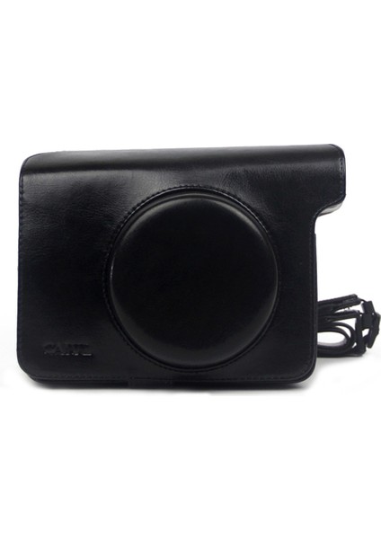 Polaroid W300 Kamera Için Pu Deri Çanta Çanta Siyah (Yurt Dışından)