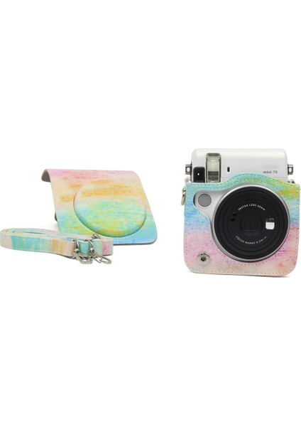 Fujıfılm Instax MINI70 Kamera Için Yağlı Boya Pu Çanta Renkli (Yurt Dışından) fiyatları