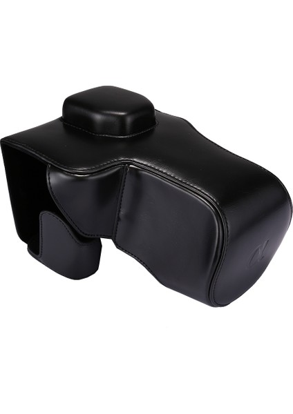 Sony A7 Iı / A7R Iı / A7S Iı Için Kayışlı Tam Vücut Kamera Pu Kılıf Çanta Siyah (Yurt Dışından)