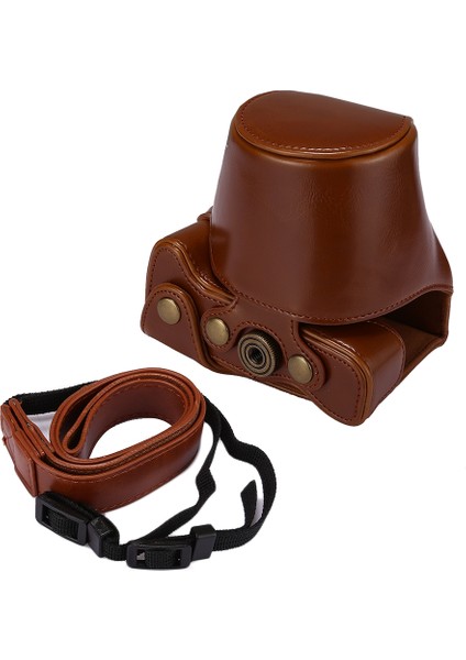 Canon Eos M6 Için Kayışlı Tam Vücut Kamera Pu Deri Kılıf Çanta Siyah (Yurt Dışından) fırsatları