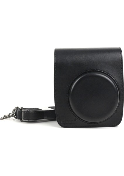Fujıfılm Instax Mini 90 Kamera Için Pu Deri Kamera Çantası Siyah (Yurt Dışından)