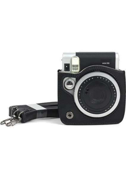 Fujıfılm Instax Mini 90 Kamera Için Pu Deri Kamera Çantası Siyah (Yurt Dışından) fırsatları