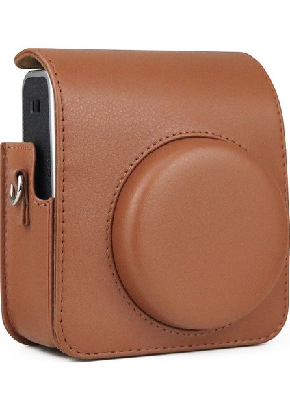 Fujıfılm Instax Mini 40 Için Tam Vücut Deri Kılıf Çanta Siyah (Yurt Dışından) modelleri