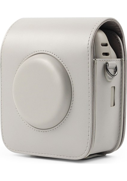 Fujifilm Instax Square SQ20 Için Tam Vücut Deri Kılıf Çanta Beyaz (Yurt Dışından)