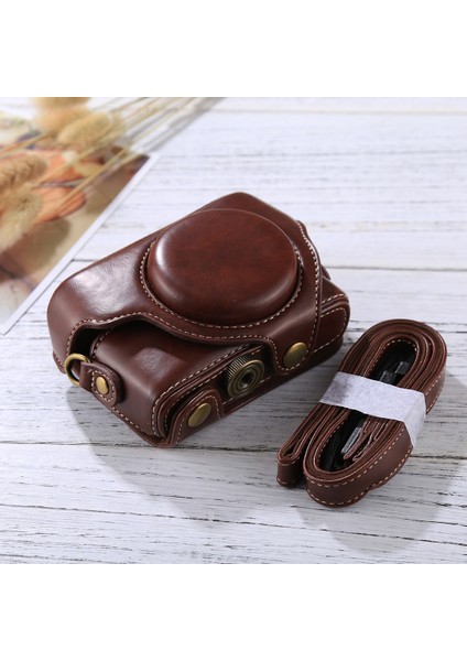 Sony RX100 M3 / M4 / M5 Için Tam Vücut Deri Kılıf Çanta Siyah (Yurt Dışından) fırsatları