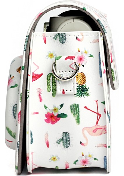 Fujıfılm Instax Mini 7s Için Flamingo Kaktüs Pu Çanta Renkli (Yurt Dışından) modelleri