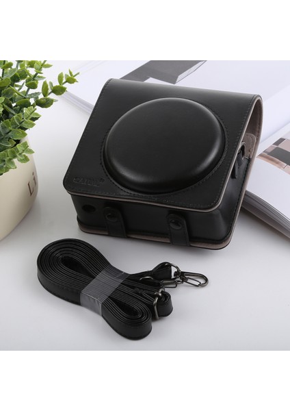 Fujıfılm Instax Square Sq6 Için Tam Vücut Deri Kılıf Çanta Siyah (Yurt Dışından)