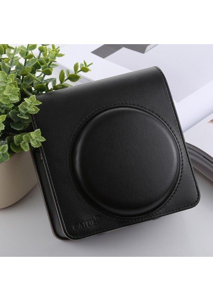 Fujıfılm Instax Square Sq6 Için Tam Vücut Deri Kılıf Çanta Siyah (Yurt Dışından)