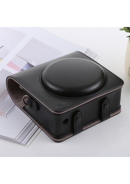 Fujıfılm Instax Square Sq6 Için Tam Vücut Deri Kılıf Çanta Siyah (Yurt Dışından)